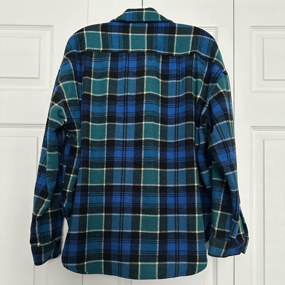 Zara Blue & Green Plaid Shacket – Women’s Size S – Cozy Oversized Flannel Jacket - Picture 6 of 6